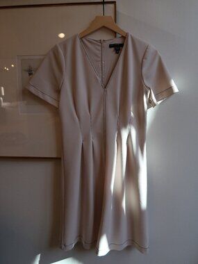 Maggie London Fit & Flare Scuba Crepe Dress